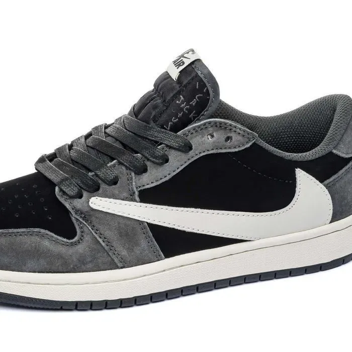 Кросівки Nike Air Jordan 1 Retro Low Travis Scott Silver premium | Кроссовки Найк чоловічі жіночі — фото 6