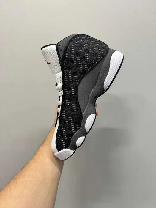 Кросівки Nike Air Jordan 13 Grey/White premium | Кроссовки Найк чоловічі жіночі — фото 3