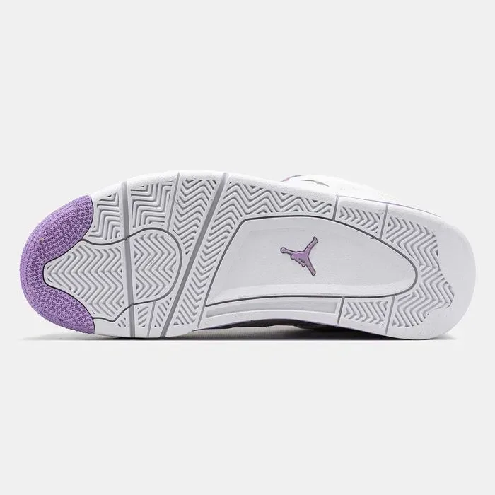 Кросівки Nike Air Jordan 4 Purple Oreo White Premium | Кроссовки Найк жіночі чоловічі — фото 2