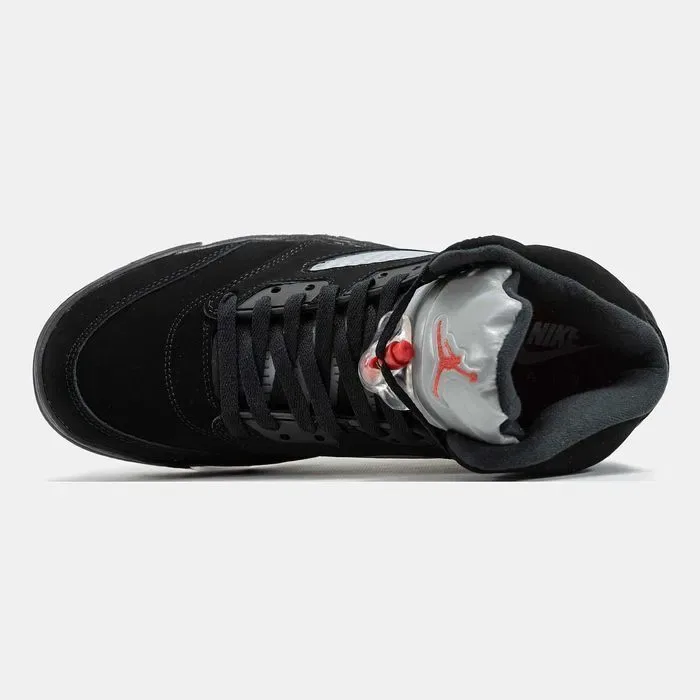 Кросівки Nike Air Jordan 5 Black Metallic premium | Кроссовки Найк чоловічі — фото 3