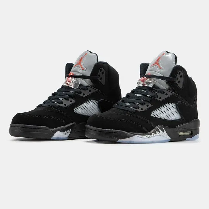 Кросівки Nike Air Jordan 5 Black Metallic premium | Кроссовки Найк чоловічі — фото 6