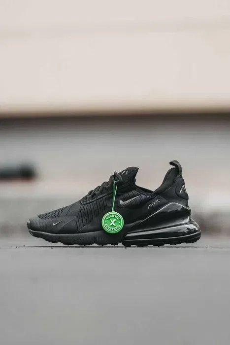 Кросівки Nike air max 270 Triple Black premium | Кроссовки Найк чоловічі жіночі