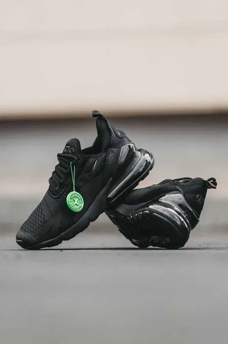 Кросівки Nike air max 270 Triple Black premium | Кроссовки Найк чоловічі жіночі — фото 2