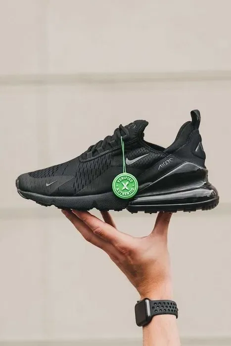 Кросівки Nike air max 270 Triple Black premium | Кроссовки Найк чоловічі жіночі — фото 4