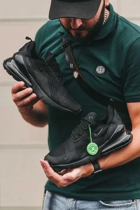 Кросівки Nike air max 270 Triple Black premium | Кроссовки Найк чоловічі жіночі — фото 5