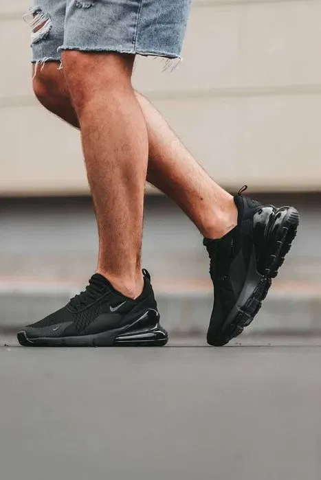 Кросівки Nike air max 270 Triple Black premium | Кроссовки Найк чоловічі жіночі — фото 7
