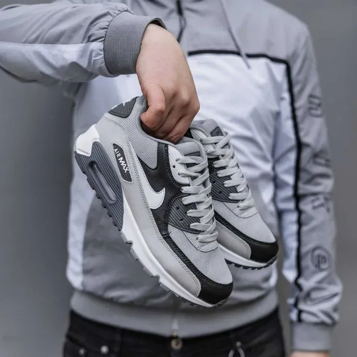 Кросівки Nike Air Max 90 Black/White/Grey premium | Кроссовки Найк чоловічі жіночі — фото 4