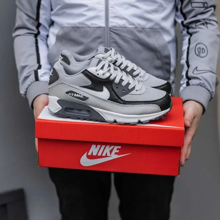 Кросівки Nike Air Max 90 Black/White/Grey premium | Кроссовки Найк чоловічі жіночі — фото 5