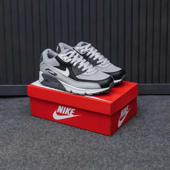 Кросівки Nike Air Max 90 Black/White/Grey premium | Кроссовки Найк чоловічі жіночі — фото 6