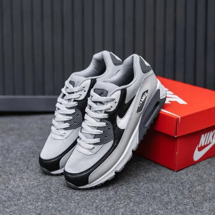 Кросівки Nike Air Max 90 Black/White/Grey premium | Кроссовки Найк чоловічі жіночі — фото 7