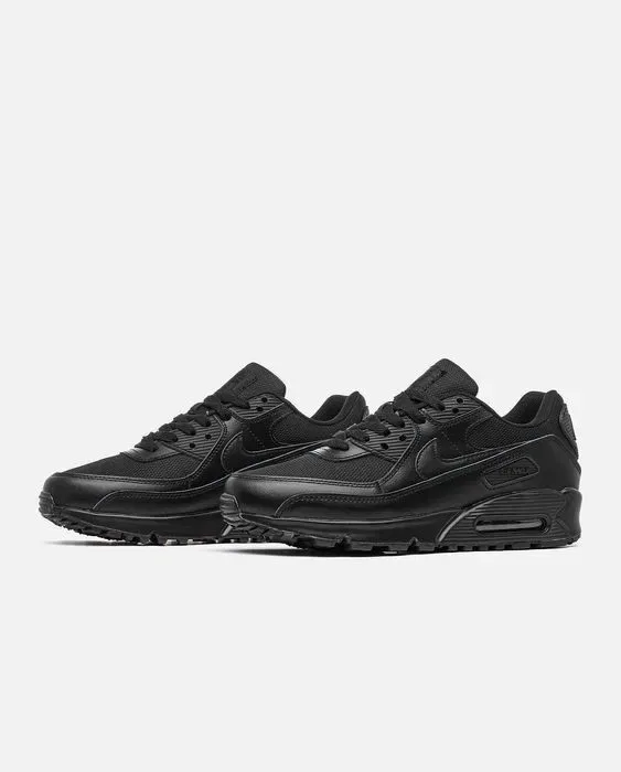 Кросівки Nike Air Max 90 Classic Black premium | Кроссовки Найк жіночі чоловічі — фото 2