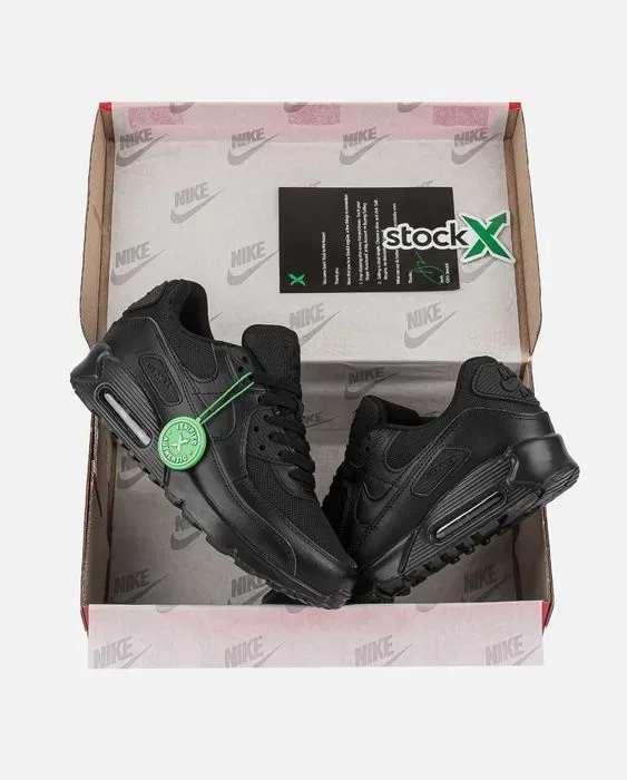 Кросівки Nike Air Max 90 Classic Black premium | Кроссовки Найк жіночі чоловічі — фото 5