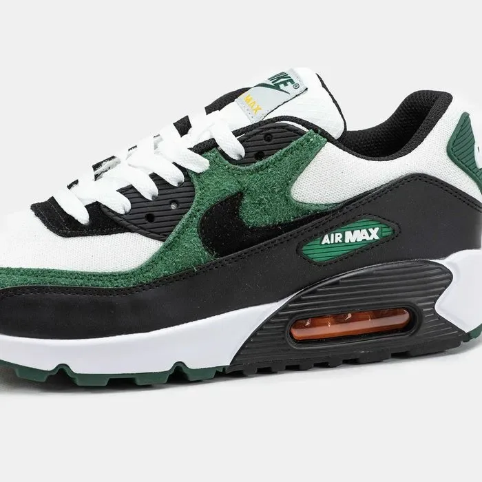 Кросівки Nike Air Max 90 White/Green premium | Кроссовки Найк чоловічі жіночі — фото 7