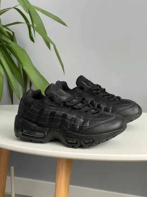 Кросівки Nike Air Max 95 Essential Triple Black premium | Кроссовки Найк чоловічі жіночі