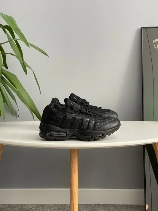 Кросівки Nike Air Max 95 Essential Triple Black premium | Кроссовки Найк чоловічі жіночі — фото 2