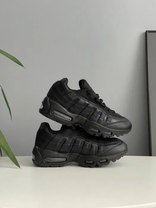Кросівки Nike Air Max 95 Essential Triple Black premium | Кроссовки Найк чоловічі жіночі — фото 5