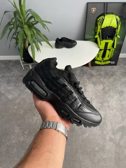 Кросівки Nike Air Max 95 Essential Triple Black premium | Кроссовки Найк чоловічі жіночі — фото 7