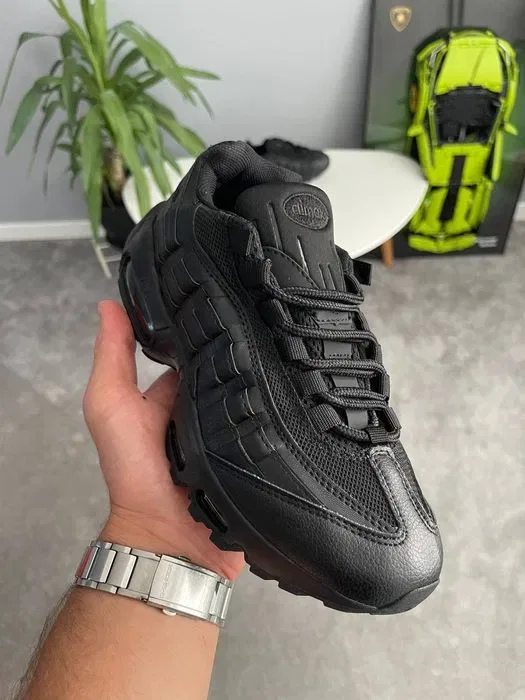 Кросівки Nike Air Max 95 Essential Triple Black premium | Кроссовки Найк чоловічі жіночі — фото 8