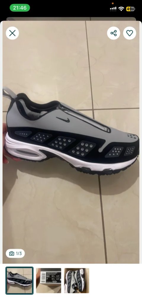 Кросівки Nike Air Max SNDR (Sunder) Grey Black / Нові Найк Сндр