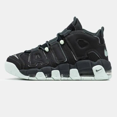 Кросівки Nike Air More Uptempo Black/Mint premium | Кроссовки Найк чоловічі жіночі