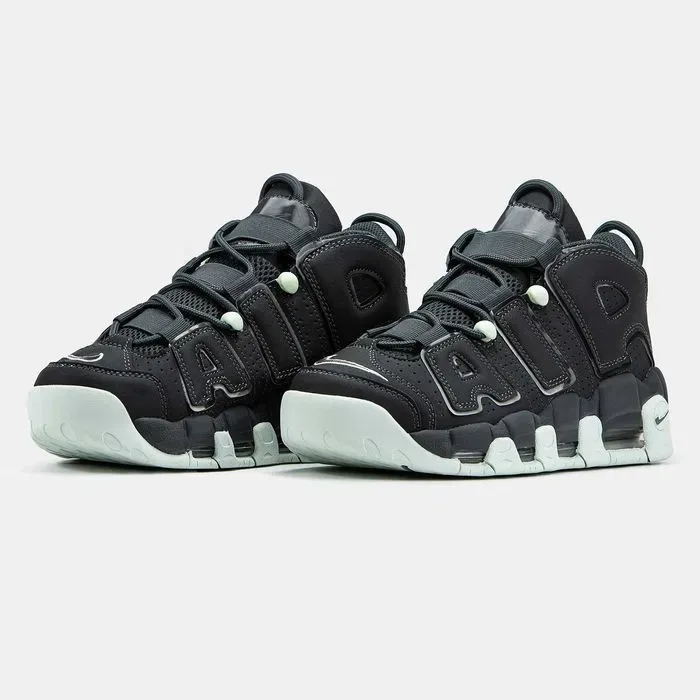 Кросівки Nike Air More Uptempo Black/Mint premium | Кроссовки Найк чоловічі жіночі — фото 6