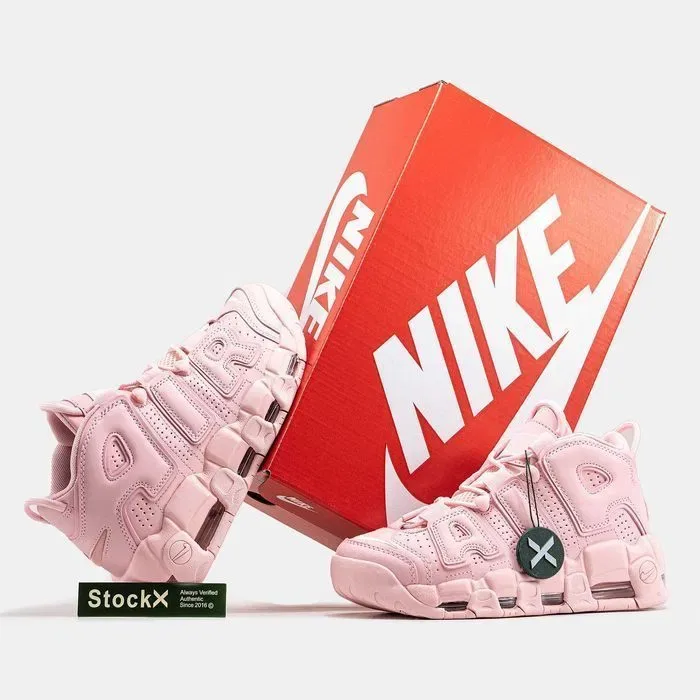 Кросівки Nike Air More Uptempo Premium Triple Pink | Кроссовки Найк жіночі — фото 8