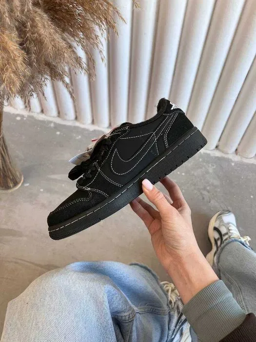 Кросівки Nike Jordan 1 Low OG Travis Scott Black premium | Кроссовки Найк жіночі чоловічі — фото 3