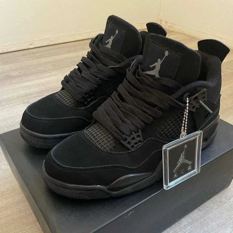 Кросівки Nike Jordan Retro 4 Black Cat Кроссовки Найк Джордан. Весна — фото 2