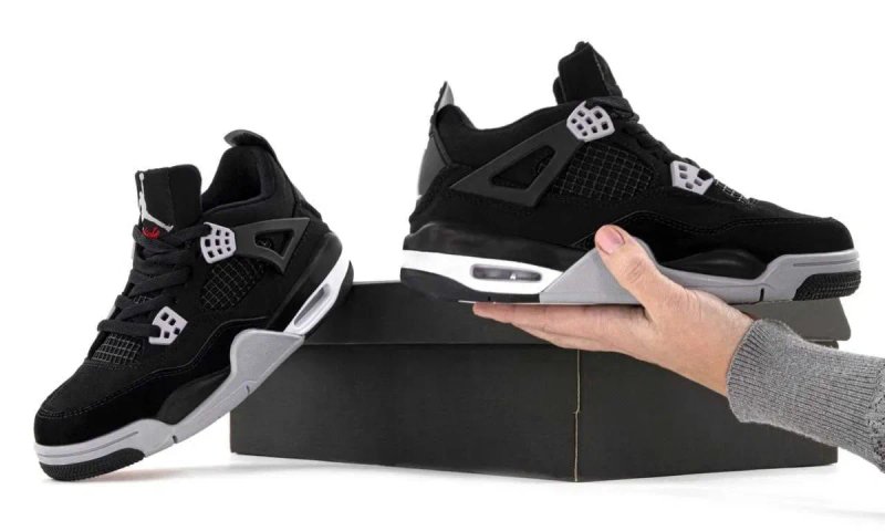 Кросівки Nike Jordan Retro 4 Black Cat Кроссовки Найк Джордан. Весна — фото 7