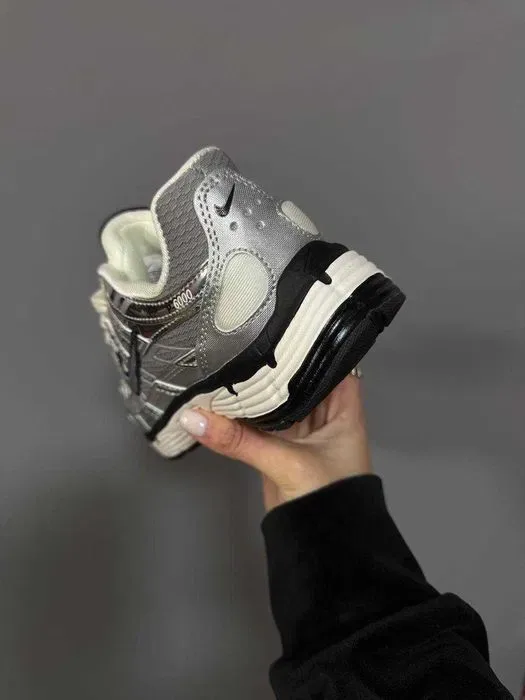 Кросівки Nike P-6000 Silver-Black premium | Кроссовки Найк жіночі чоловічі — фото 3