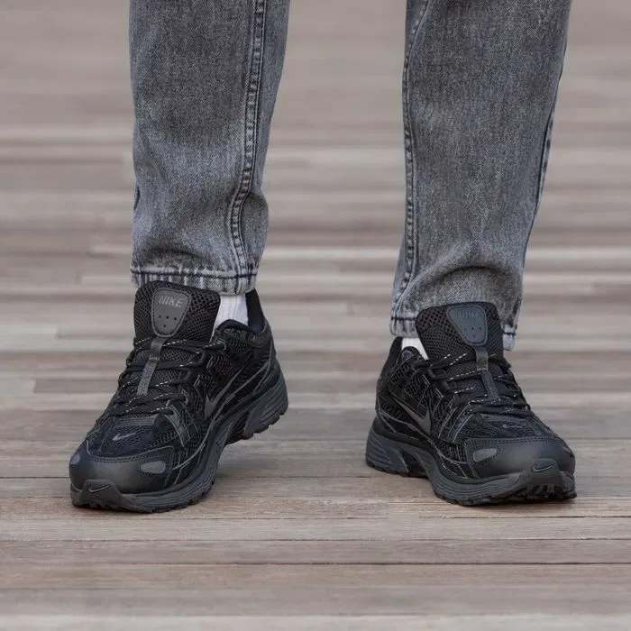 Кросівки Nike P-6000 Triple Black premium — фото 5