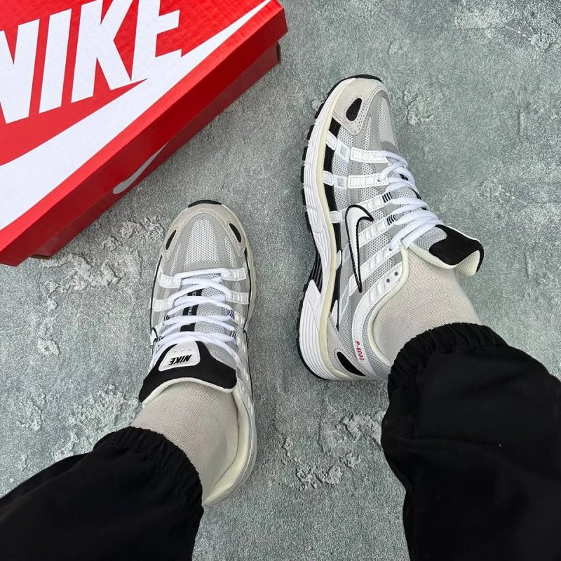 Кросівки Nike P-6000 White/Black — фото 4