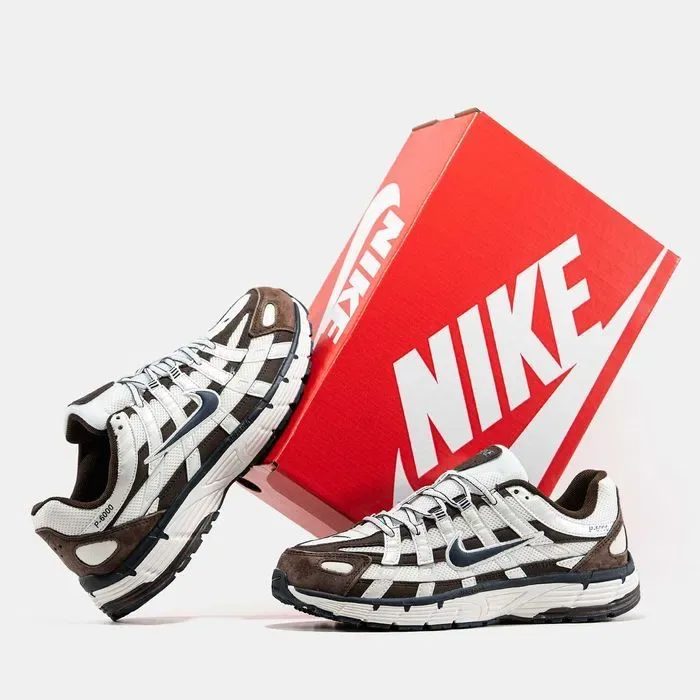 Кросівки Nike P-6000 White/Brown premium | Кроссовки Найк чоловічі жіночі — фото 8