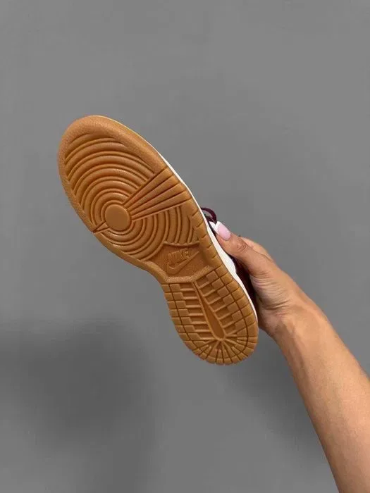 Кросівки Nike SB Dunk Burgundy Croc premium | Кроссовки Найк жіночі чоловічі — фото 6