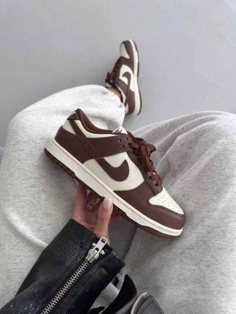 Кросівки Nike SB Dunk Chocolate Leather premium | Кроссовки Найк жіночі чоловічі