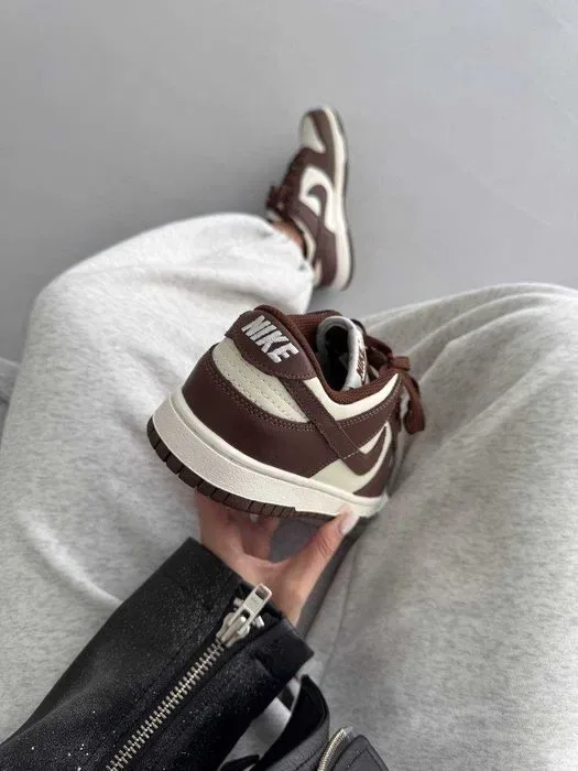 Кросівки Nike SB Dunk Chocolate Leather premium | Кроссовки Найк жіночі чоловічі — фото 2