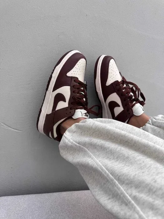 Кросівки Nike SB Dunk Chocolate Leather premium | Кроссовки Найк жіночі чоловічі — фото 4