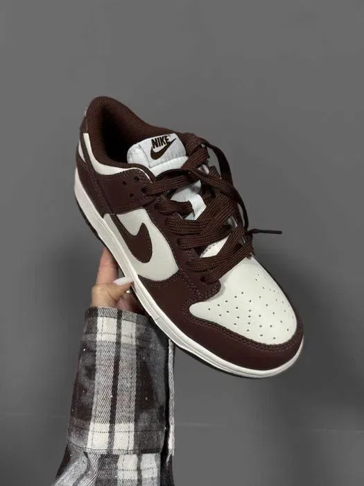 Кросівки Nike SB Dunk Chocolate Leather premium | Кроссовки Найк жіночі чоловічі — фото 6