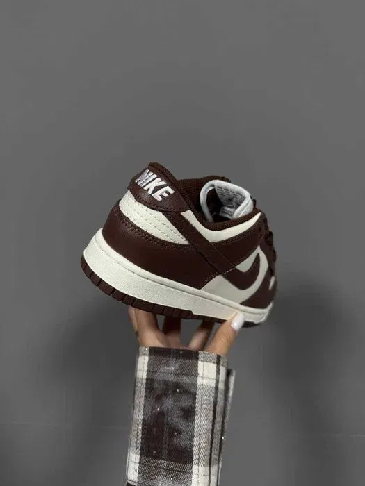 Кросівки Nike SB Dunk Chocolate Leather premium | Кроссовки Найк жіночі чоловічі — фото 7