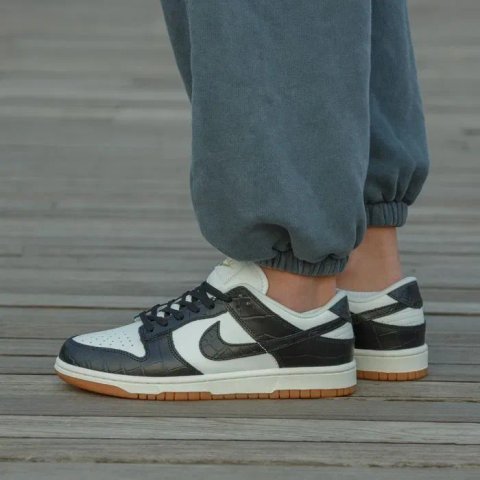 Кросівки Nike SB Dunk Croc Black/White premium | Кроссовки Найк жіночі чоловічі