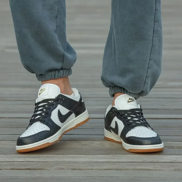 Кросівки Nike SB Dunk Croc Black/White premium | Кроссовки Найк жіночі чоловічі — фото 4