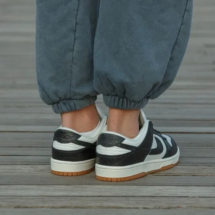 Кросівки Nike SB Dunk Croc Black/White premium | Кроссовки Найк жіночі чоловічі — фото 5