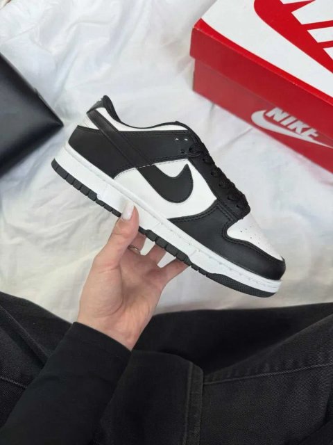 Кросівки Nike SB Dunk Low Black White Panda жіночі чорно білі Найк Данк демісезонні кеди | Женские кроссовки Данки черно белые 36 37 38 39 40