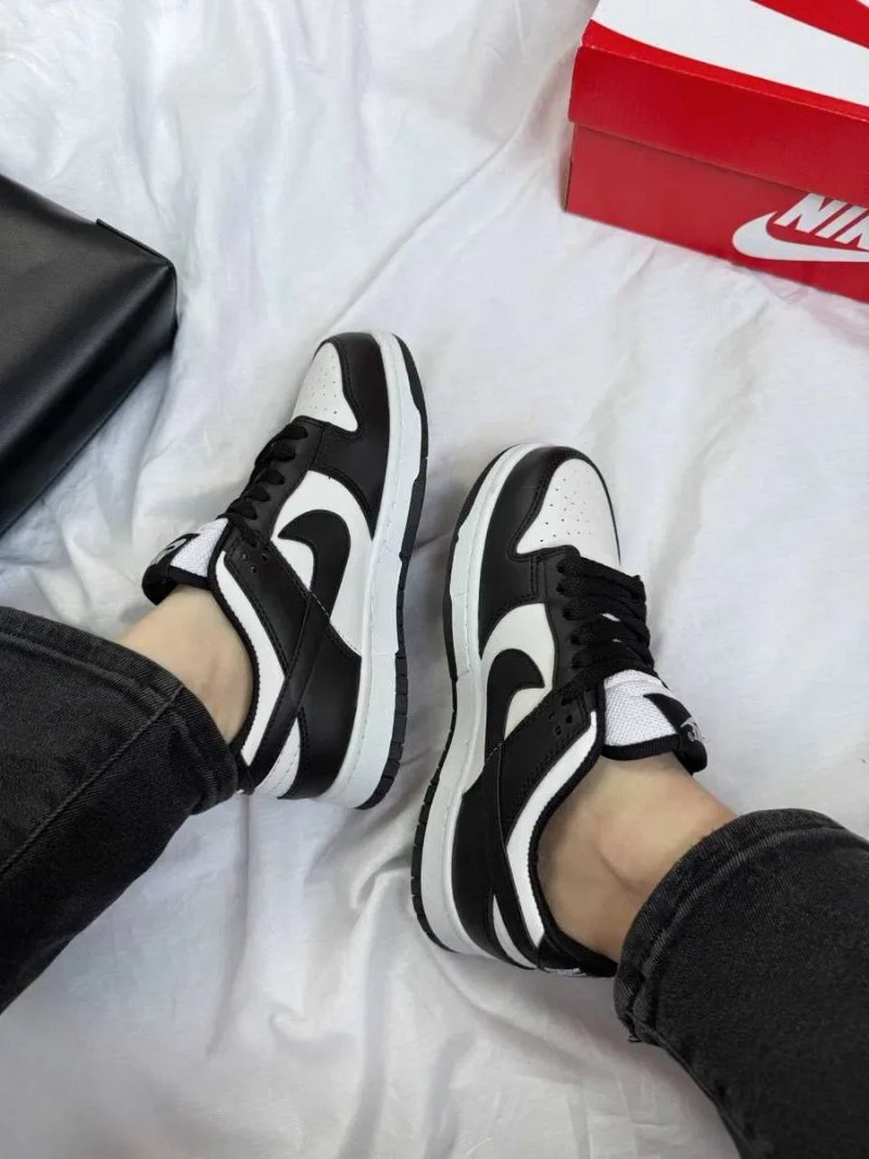 Кросівки Nike SB Dunk Low Black White Panda жіночі чорно білі Найк Данк демісезонні кеди | Женские кроссовки Данки черно белые 36 37 38 39 40 — фото 2