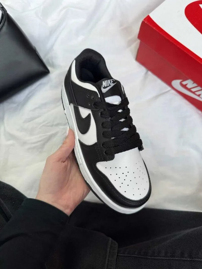 Кросівки Nike SB Dunk Low Black White Panda жіночі чорно білі Найк Данк демісезонні кеди | Женские кроссовки Данки черно белые 36 37 38 39 40 — фото 3