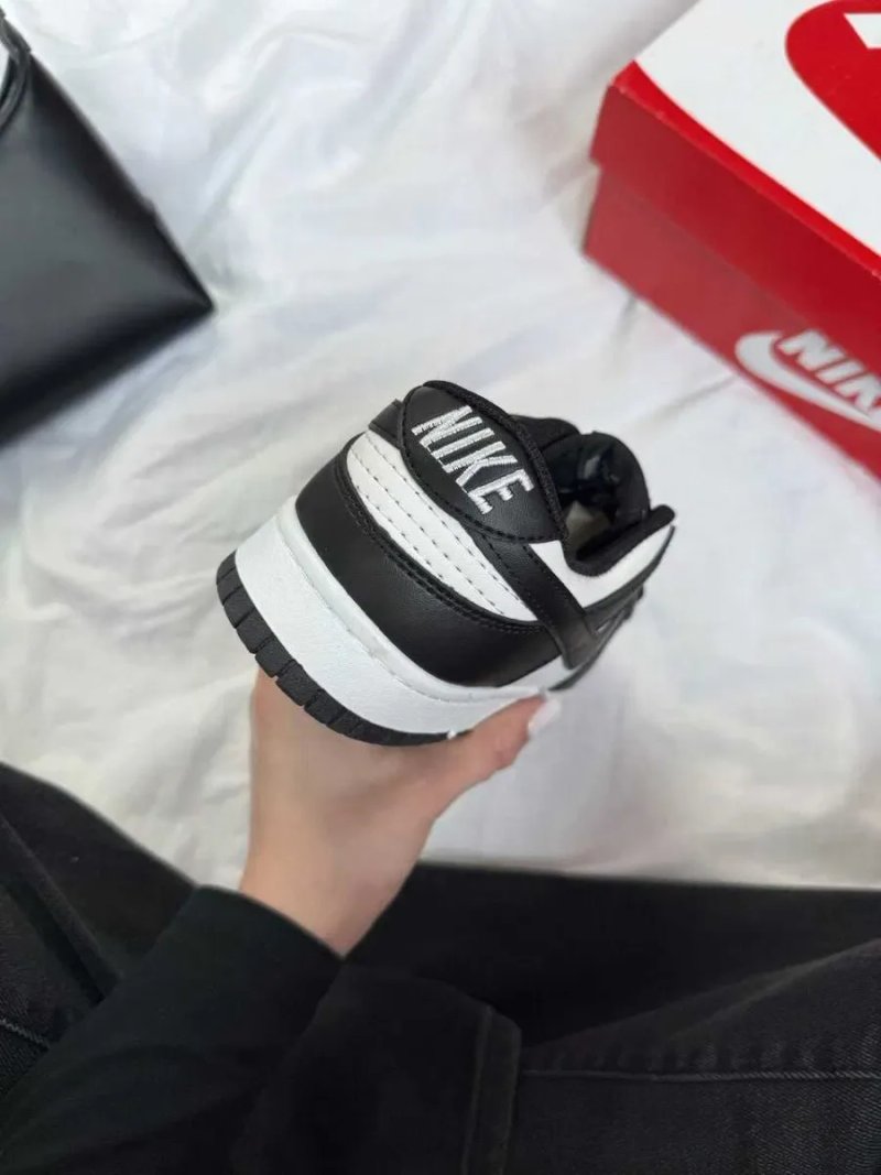 Кросівки Nike SB Dunk Low Black White Panda жіночі чорно білі Найк Данк демісезонні кеди | Женские кроссовки Данки черно белые 36 37 38 39 40 — фото 4