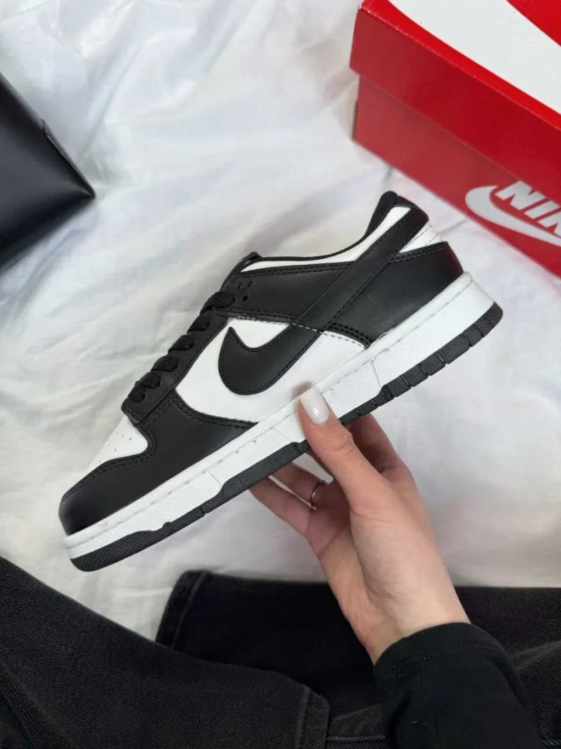 Кросівки Nike SB Dunk Low Black White Panda жіночі чорно білі Найк Данк демісезонні кеди | Женские кроссовки Данки черно белые 36 37 38 39 40 — фото 5