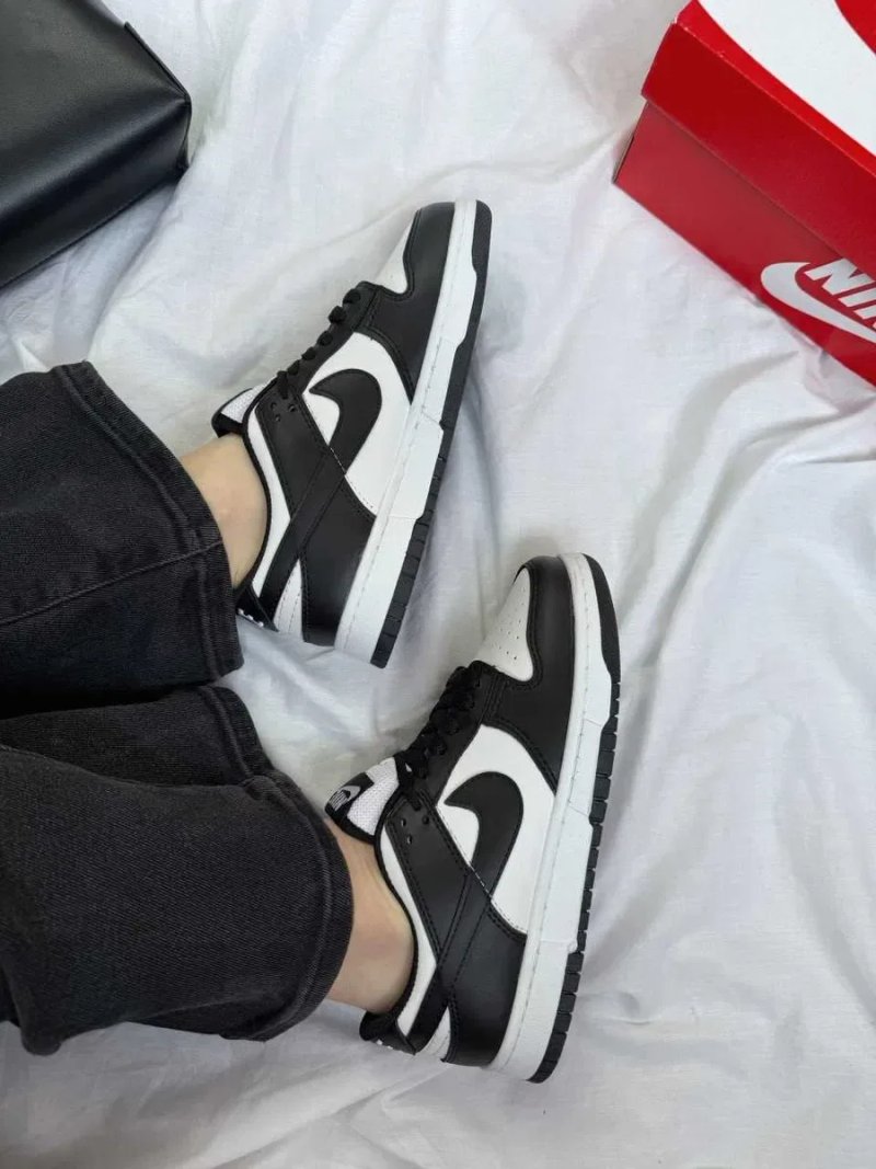 Кросівки Nike SB Dunk Low Black White Panda жіночі чорно білі Найк Данк демісезонні кеди | Женские кроссовки Данки черно белые 36 37 38 39 40 — фото 7