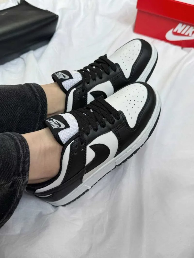 Кросівки Nike SB Dunk Low Black White Panda жіночі чорно білі Найк Данк демісезонні кеди | Женские кроссовки Данки черно белые 36 37 38 39 40 — фото 8