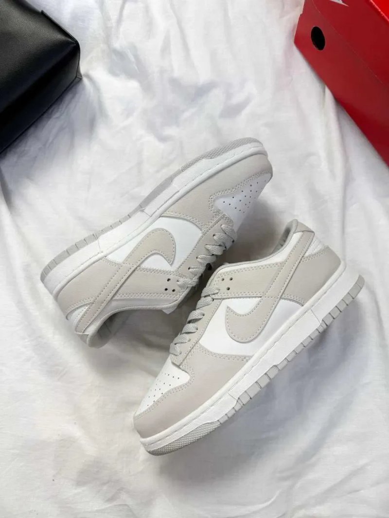 Кросівки Nike SB Dunk Low Grey White жіночі сірі з білим Найк Данк шкіряні демісезонні | Женские кроссовки Данки серые кеды кожаные 36 37 38 39 40 — фото 5